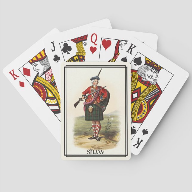 Clan Shaw Classic Scotland Bicycle Deck Spielkarten (Rückseite)