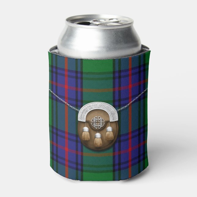 Clan Shaw Tartan und Sporran Dosenkühler (Kanne Vorderseite)
