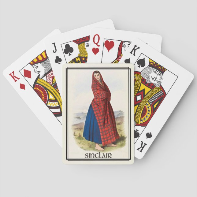Clan Sinclair Classic Scotland Bicycle Deck Spielkarten (Rückseite)