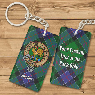 Clan Sinclair Crest sur la chasse Tartan