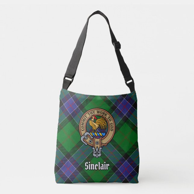 Clan Sinclair Hunting Tartan Tragetaschen Mit Langen Trägern (Vorderseite)