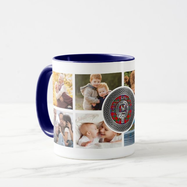 Clan Sinclair Personalisierte Tasse (Vorderseite Links)