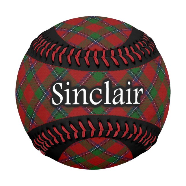 Clan Sinclair Scottish Tartan Baseball (Vorderseite)