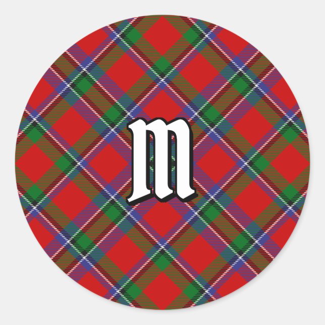 Clan Sinclair Tartan Runder Aufkleber (Vorderseite)