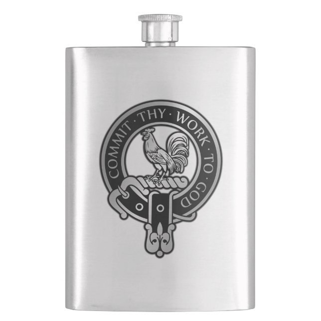 Clan Sinclair Wappen Flask Flachmann (Vorderseite)