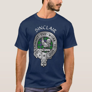 Clan Sinclair Wappen & Jagd Tartan T-Shirt