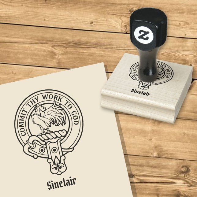 Clan Sinclair Wappen Rubber Briefmarke Gummistempel (Von Creator hochgeladen)