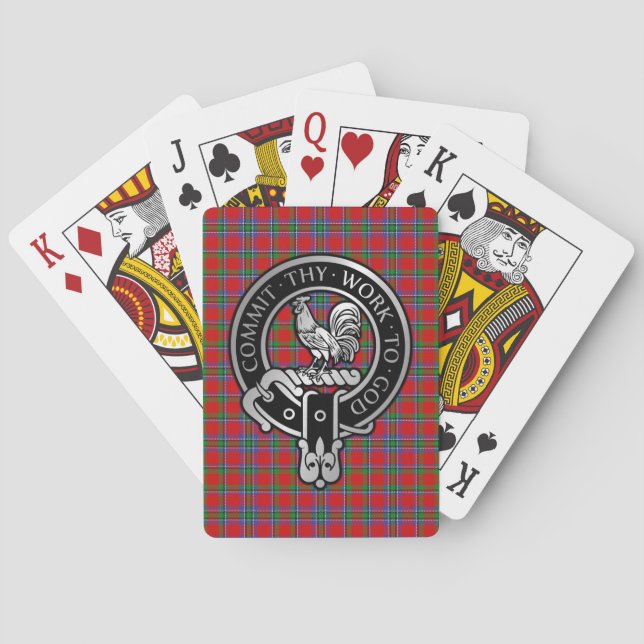 Clan Sinclair Wappen & Tartan Bicycle Spielkarten (Rückseite)