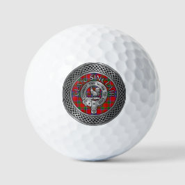 Clan Sinclair Wappen & Tartan Knot Golfball