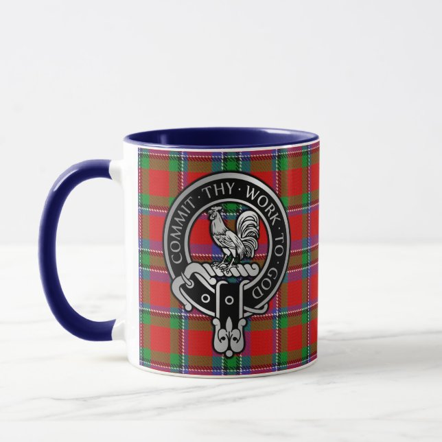 Clan Sinclair Wappen & Tartan Tasse (Links)