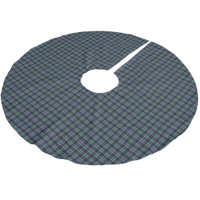 Clan Stevenson Tartan Polyester Weihnachtsbaumdecke (Schrägansicht)