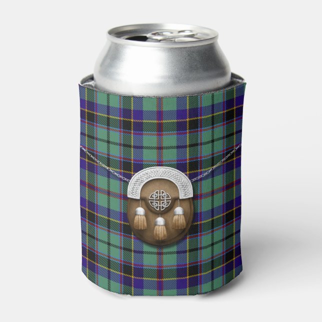 Clan Stevenson Tartan und Sporran Dosenkühler (Kanne Vorderseite)