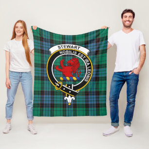 Clan Stewart Alt (Stuart) von Bute Tartan P Fleecedecke
