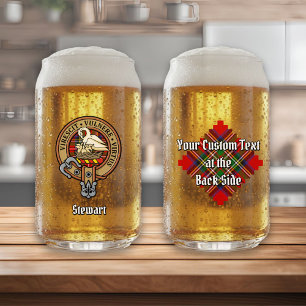 Clan Stewart Crest sur Royal Tartan