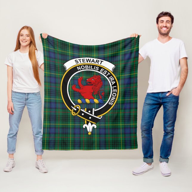 Clan Stewart Hunting Modern (Stuart) von Bute Tart Fleecedecke (Beispiel)