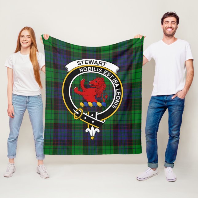 Clan Stewart Old Modern (Stuart) von Bute Tartan P Fleecedecke (Beispiel)