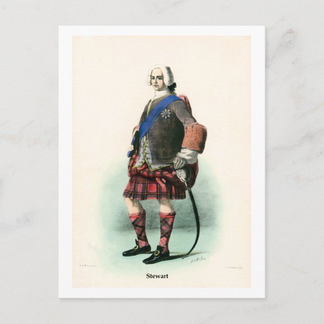 Clan Stewart Postkarte (Vorderseite)