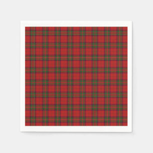 Clan Stewart Royal Scottish Tartan Kariert Pattern Serviette