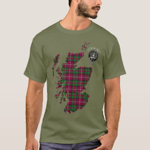 Clan Stewart Stuart de Bute Map & Crest T-Shirt
