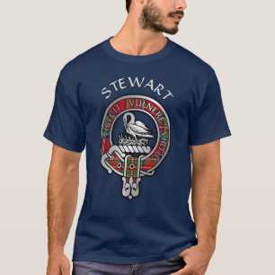 Clan Stewart T-shirt Stuart Crest & Tartan