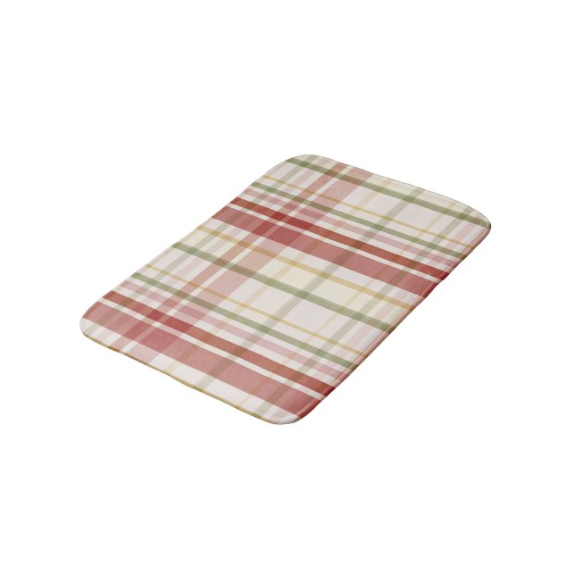Clan Stewart Tartan Badematte (Schrägansicht)