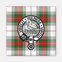 Clan Stewart Tartan Crest Magnet