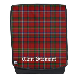 Clan Stewart Tartan Plaid Rucksack