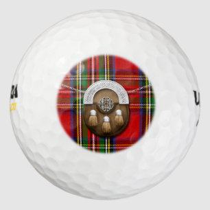 Clan Stewart Tartan und Sporran Golfball