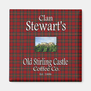 Clan Stewarts Old Stirling Castle Coffee Co. Magnet