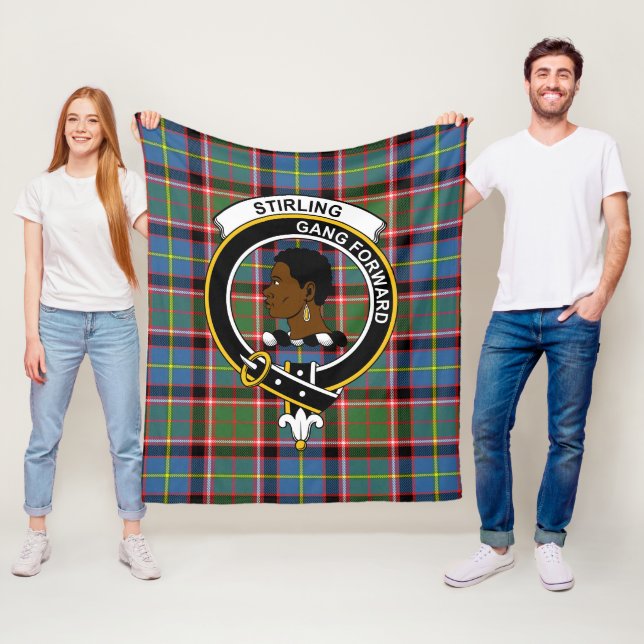 Clan Stirling (aus Keir) Tartan Kariert Fleecedecke (Beispiel)