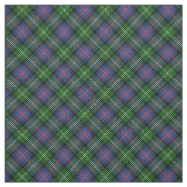 Clan Sutherland Tartan - kleines diagonales Muster Stoff (Muster)