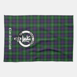 Clan Sutherland Wappen & Tartan Geschirrtuch