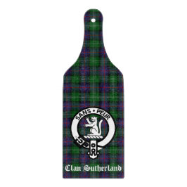Clan Sutherland Wappen & Tartan Schneidebrett