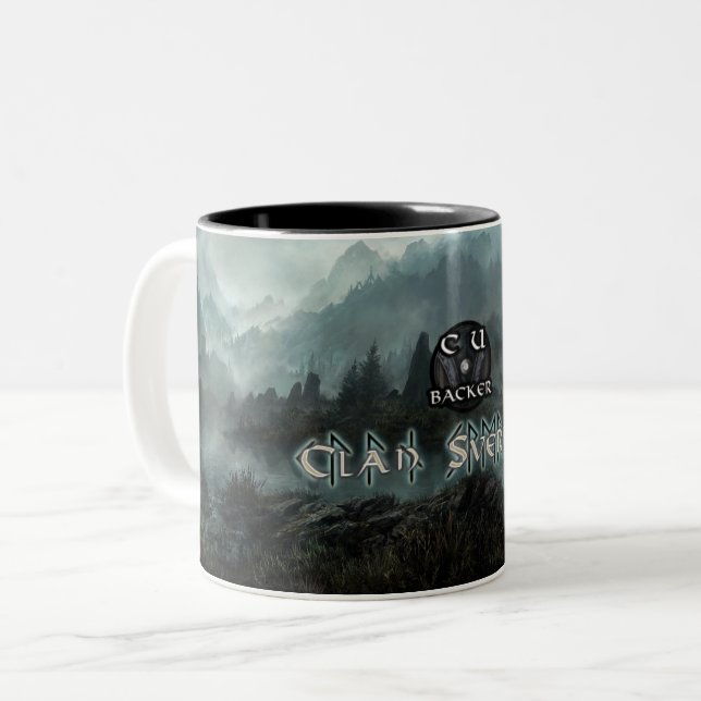 Clan Sverker "CU Beistand-" Tasse (Vorderseite Links)