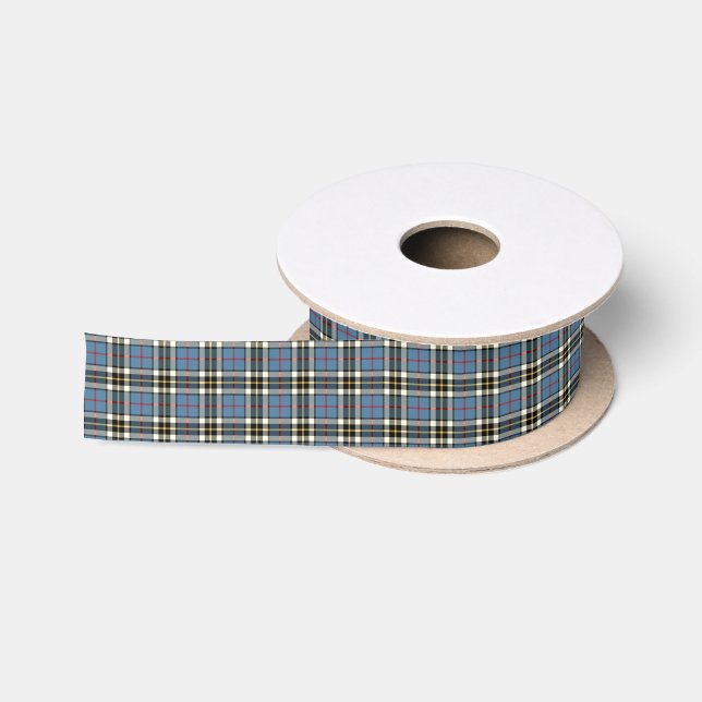 Clan Thompson Blue Dress Tartan Satinband (Spule)