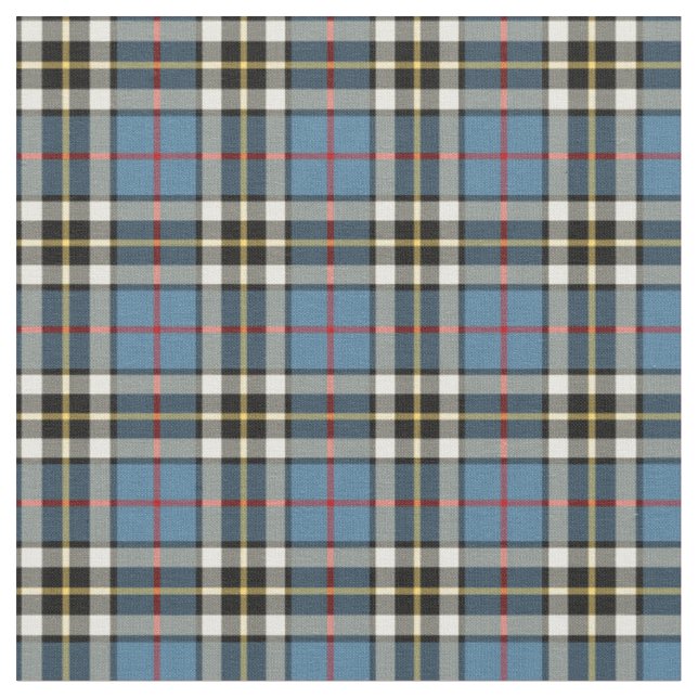 Clan Thompson Blue Dress Tartan Stoff (Nahaufnahme)