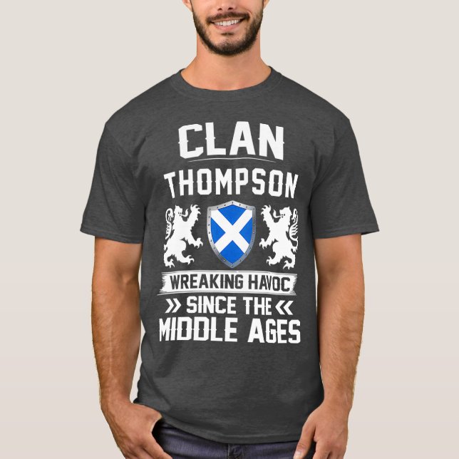 Clan THOMPSON Schottische Familienmütter T-Shirt (Vorderseite)
