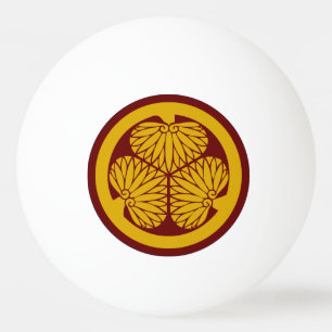 Clan Tokugawa Wappen (Kamon) Ping Pong Ball Tischtennisball