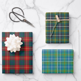 Clan Turnbull Tartan Variationen Geschenkpapier Set