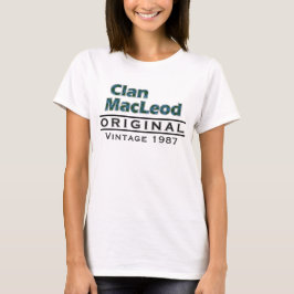 Clan Vintages MacLeod fertigen mit Ihrem Birthyear T-Shirt