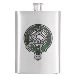 Clan Wallace Jagd Tartan Wappen Flachmann