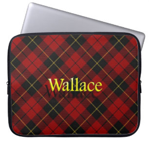 Clan Wallace Schottischer Tartan Laptopschutzhülle