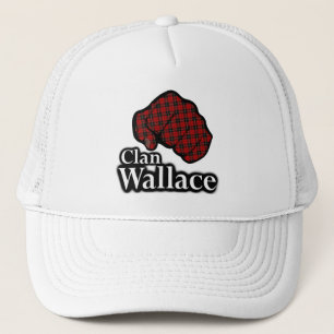 Clan Wallace Scotland Proud Tartan Fist Truckerkappe