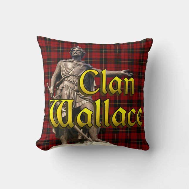 Clan Wallace Scottish Freedom Kissen (Vorderseite)