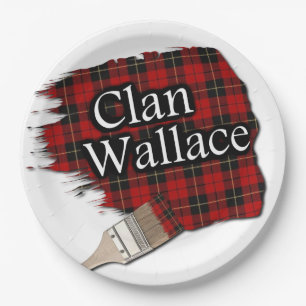 Clan Wallace Scottish Tartan Paint Brush Pappteller
