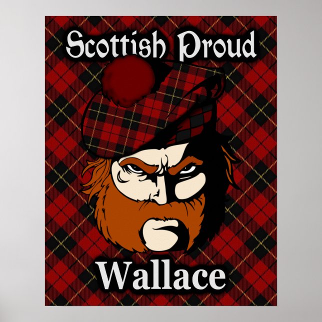 Clan Wallace Scottish Tartan Poster (Vorne)