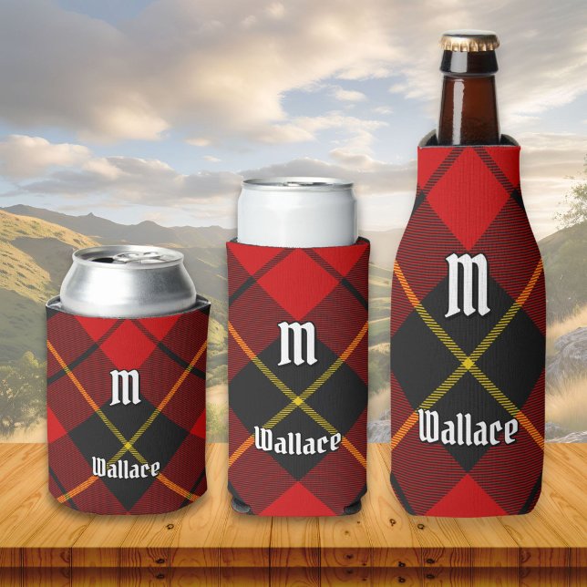 Clan Wallace Tartan Can Cooler Dosenkühler (Von Creator hochgeladen)