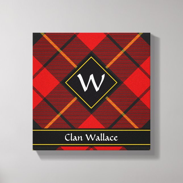 Clan Wallace Tartan Canvas Print Leinwanddruck (Vorderseite)