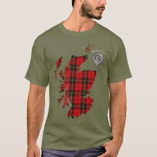 Clan Wallace Tartan Carte et T-shirt Crest