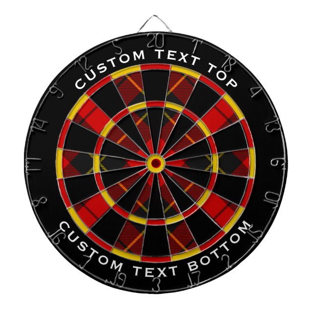 Clan Wallace Tartan Dart Board Dartscheibe (vorne)